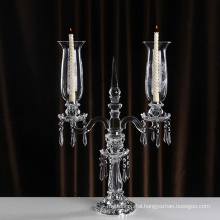 Factory Price Tall Crystal Table Centerpiece Candelabra For Wedding Decoration